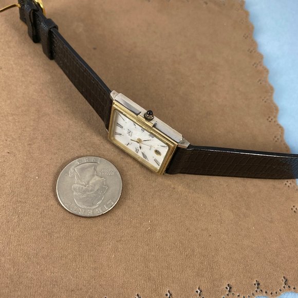 SOLD Vintage Jaz Paris Mans Tank French Designer Watch - Picture 7 of 10